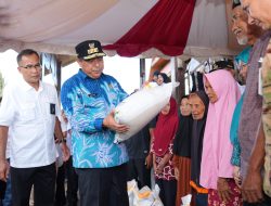 Pj Gubernur Sulsel Salurkan Bantuan Pangan Pemerintah Pusat untuk Warga Miskin di Takalar