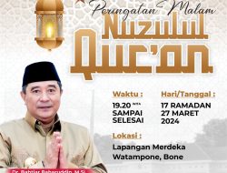 Pemprov Sulsel Ajak Masyarakat Hadiri Buka Puasa Akbar dan Nuzulul Qur’an di Kabupaten Bone