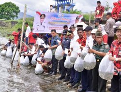 Tebar 100 Ribu Benih Ikan, Pj Gubernur Sulsel Ajak Masyarakat Rawat Bendungan Bili-bili