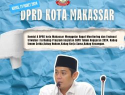 Komisi A DPRD Makassar Undang Sejumlah SKPD Gelar Rapat Monev Triwulan Pertama 2024