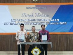 Ketua DPRD Makassar Terima LHPK Semester II Tahun 2023 dari BPK