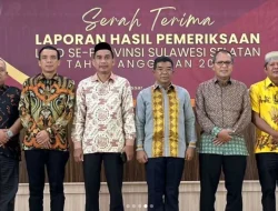 Ketua DPRD Makassar Rudianto Lallo Hadiri Serah Terima LHP di BPK Sulsel