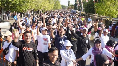 20 Ribu Warga Luwu Sulsel Ikut Jalan Anti Mager Bareng Andi Sudirman