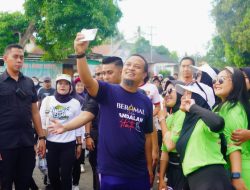 Antusiasme Warga Lapri Bone Sulsel Ikut Jalan Sehat Anti Mager Cagub 02 Andi Sudirman