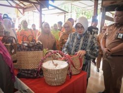 Indira Yusuf Ismail Tinjau Produk UMKM, Main Engklek dan Panen Sayur di Longwis Ichinomia