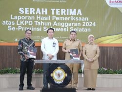 Supratman Hadiri Langsung Serah Terima LHP dan LKPD 2024