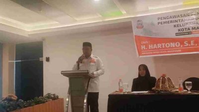 Hartono saat memberi sambutan.
