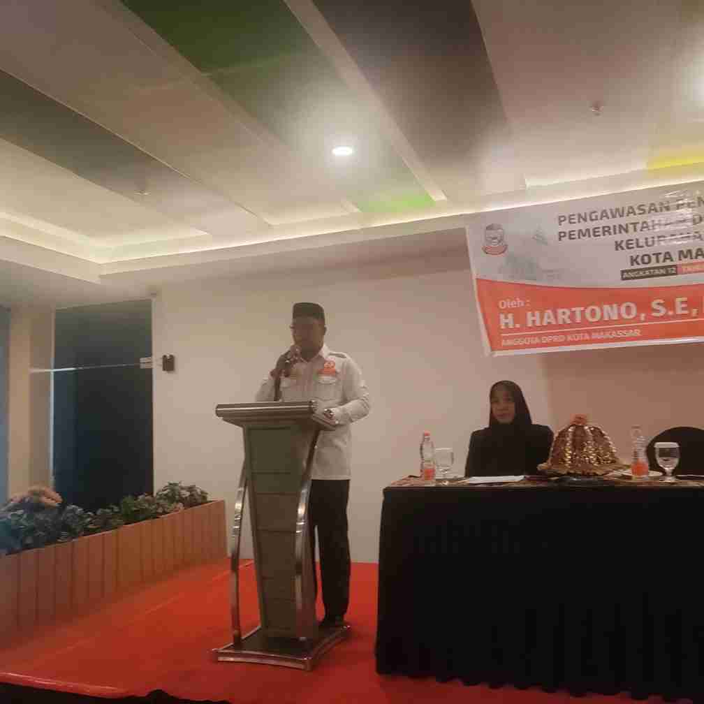 Hartono saat memberi sambutan.