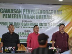 PENGAWASAN DISPORA, ISMAIL DORONG PEMBINAAN PEMUDA DAN OLAHRAGA MAKASSAR SEMAKIN TERARAH